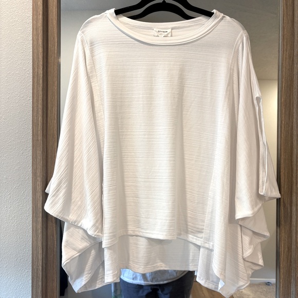 Heyson Tops - Heyson Oversized Dolman Batwing Top Womens S/M Crop Length Elevated Basic NWOT